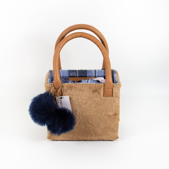 Violet & Brooks Nellie Faux Fur Box Purse - New! - Picture 1 of 12